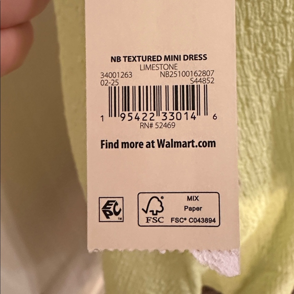 No Boundaries Lime Textured Strap Dress - Picture 5 of 5